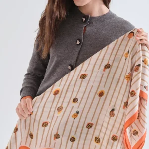 PAÑUELO CON ESTAMPADO DE CARACOLES