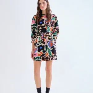 VESTIDO CORTO CON ESTAMPADO NEO GARDEN