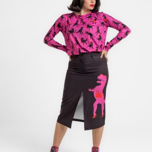 FALDA MIDI JEANS - FEM REX