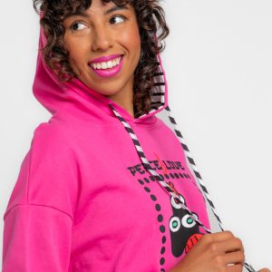 SUDADERA CROP CON CAPUCHA - JAPO